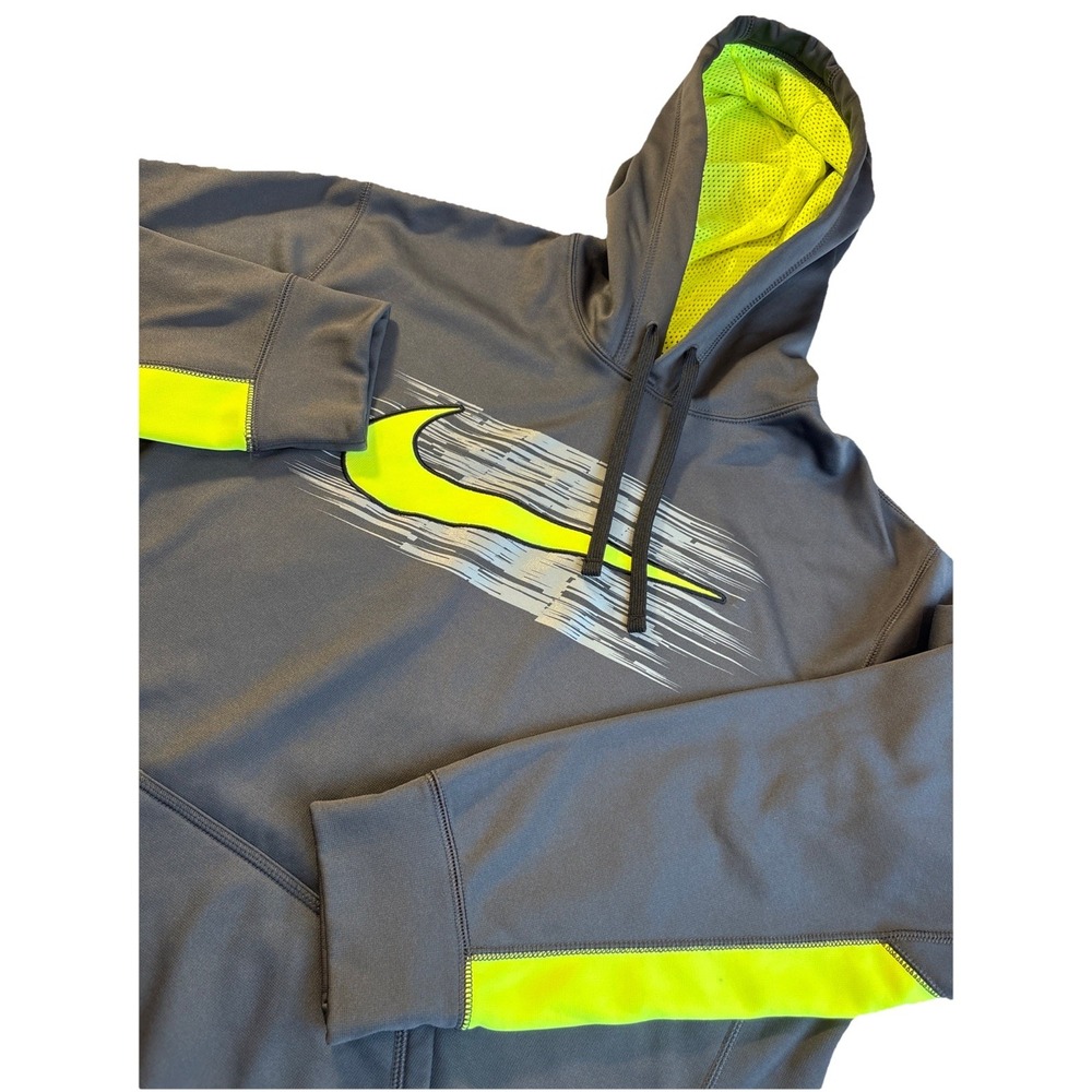 NIKE  Therma Fit  Big Swoosh Fleece Lined Hoodie Men's ‎ LARGE